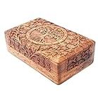 CRAFTCASTLE Handmade Wooden Jewellery Box for Women Jewel Organizer Tree Decor Gift Products,(7X5) Inch