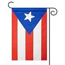Puerto Rico Puerto Rican Garden Flag Indoor Outdoor Decoration Flags,For Yard Outside 12 x 18 Inches,Doublesided,DIY Celebration.