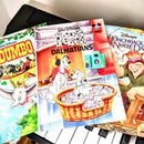 Disney Toys | 3 Disney Grolier Hard Books 101 Dalmatian Dumbo Hunchback Mermaid Kaleidoscope | Color: Green/Pink | Size: Osbb