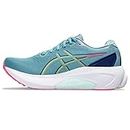 ASICS Women's Gel-Kayano 30 Running Shoes, 9, GRIS Blue/Lime Green