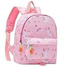 FINEMOE Pink Unicorn Bags for Girls, Lightweight Kids School Bag, Durable Preschool and Nursery Backpack for Small Children, Perfect for Kindergarten & Day Trips | Comfortable Strap, Hand-Washable