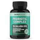 Probiotics & Prebiotics 20 Billion CFU | Shelf Stable, No Refrigeration | Probiotic Complex for Women & Men | Immune Health, Enzyme Balance, Bloating Relief & Gut Support Supplement | Gluten-Free 60ct