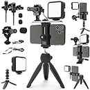 DREAMGRIP Scout MOJO Modular Rig Kit 2020 with 3 Microphones, LED Light and All-in Accessories Set for PRO Video Production with Any Smartphone for Journalists, Vloggers, YouTubeers, and Movie Makers