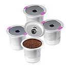 4 Pack Stianless Steel Reusable K Cup Coffee Pods Compatible for K eurig 1.0 & 2.0 Coffee Maker Refillable K-eurig Coffee Filter