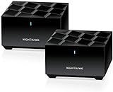 Netgear Nighthawk Whole Home Mesh WiFi 6 System (MK62) - AX1800 Router with 1 Satellite Extender, Coverage up to 3,000 sq. ft. and 25+ Devices, MK62 (12 gigabits_per_Second, Dual_Band)
