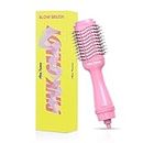 Alan Truman Blow Dryer Brush, Volumizer for Hair Styling with 3 Temperature and Speed Adjustments for Smooth & Shine Hair, Light Weight and Easy Use Gives Salon Like Hair Styling at Home, Pastel Pink