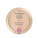 Neutrogena Mineral Sheers Lightweight Loose Powder Makeup Foundation with Vitamins A, C, & E, Sheer to Medium Buildable Coverage, Skin Tone Enhancer, Face Redness Reducer, Natural Beige 60,.19 oz