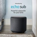 Echo Sub | Leistungsstarker Subwoofer - benötigt kompatibles Echogerät. 100 W tiefer Bass