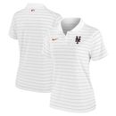 Women's Nike White New York Mets Authentic Collection Victory Performance Polo