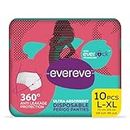EverEve Ultra Absorbent Disposable Period Panties, L-XL, 10's Pack, 0% Leaks, Sanitary protection for women & Girls, Maternity Delivery Pads, 360° Protection, Postpartum & Overnight use, Heavy Flow