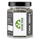 Nature Prime chia seeds 250g | chia seeds for weight loss | Omega-3 Seeds for Eating | Non-GMO and Fibre Rich Seeds (Jar pack)