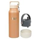 3 Pack Healthy Human Stainless Steel Water Bottle Multi Bundle | 100% BPA Free & Double Walled Vacuum Insulated Water Bottles | Includes bottle brush cleaner, Bundle 5