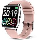 Rinsmola Smart Watch for Android Phones, Fitness Tracker for Women with 1.4" Full Touch Screen, Smartwatch with Heart Rate Sleep Monitor, IP67 Waterproof Fitness Watch Compatible with iPhone Samsung