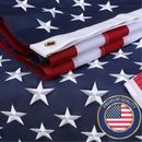 US American Flag Heavy Duty Luxury Embroidered Stars Sewn Stripes Grommets Nylon