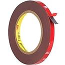 Double Sided Tape Heavy Duty, Waterproof Mounting Foam Tape, 33ft Length, 0.4in Width, Strong Adhesive Tape for LED Strip Lights, Automotive, Home/Office Decor, Outdoor, Made of 3M VHB Tape