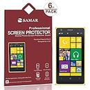 SAMAR® - Supreme Quality New Nokia Lumia 1020 Crystal Clear Screen Protectors (Released 2013) 6 in Pack - Includes Microfiber Cleaning Cloth