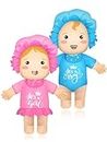 Poen 2 Pcs Giant Inflatable Baby Costume 96 Inch Baby Blow up Adult Costume for Gender Reveal Baby Shower Party Cosplay(Bathing Cap)