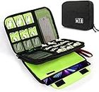 SKOFRI Cable organizer bag Electronic Accessories Bag Travel Electronics Organiser Waterproof Cables Case for Power Bank, Camera, Ipad and Memory Card