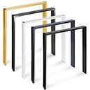 Magnetic Mobel 2 patas de mesa de metal, negro, antracita, oro y blanco, de perfiles de 80 x 20 mm, para mesa, escritorio, diseño loft Stil-Good (dorado)