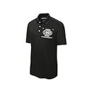 Custom Polo Shirts for Men Custom Embroidered Polo Shirt, Personalized with Text & Logo Black