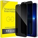 JETech Privacy Full Coverage Screen Protector for iPhone 13 Pro Max 6.7-Inch, Anti-Spy Tempered Glass Film, Edge to Edge Protection Case-Friendly, 2-Pack
