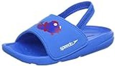 Speedo Atami Seasquad Slide Sandals Unisex-Child Blue Blau (Blau/Rot) Size: 24