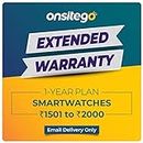 Onsitego 1 Year Extended Warranty for Smartwatches from Rs. 1501-2000 (Email Delivery - No Physical Kit)