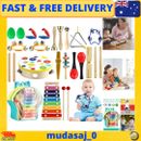 Musical Percussion Instruments 25 PCS Wooden Educational Toys for Baby Kids