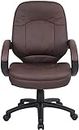 CADDY Chair for Office Work Ergonomic Study Chair & Gaming Chairs Revolving Rolling Chairat with Back Support and Adjustable Home Desk Chair (Leather,Brown)