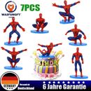 7PCS Mini Spiderman Cake Topper für Tortendeko Kinder Geburtstags Party Supplies