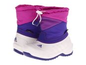 New adidas Kid Winterfun Primaloft K Shoes Boots White/Purple/Pink Girl 4 youth 