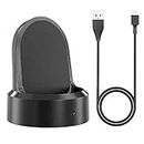 Charging Stand for Samsung Gear S4 S3 S2 Charger Charging Cradle Dock, Frontier and Classic, Charging Dock with USB Cable Replacement Charging Dock Black Galaxy Watch 46mm / 42mm Accessory