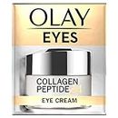 Olay Regenerist Collagen Peptide24 Augencreme ohne Parfüm, sorgt für eine starke und strahlende Haut in 14 Tagen, 15 ml