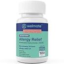 WELMATE Allergy Relief | Fexofenadine HCl 180 mg Non-Drowsy Antihistamine | 100 Count Tablets | 24 Hour All Day Support