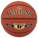 Spalding - TF Gold - Ballon de Basketball - Taille 7 - Basket-Ball - Ballon certifié - Matériau ZK Composite - Intérieur et extérieur - Antid�érapant - Excellente adhérence