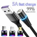 3 in 1 Magnetic Fast Charging USB Cable Charger USB C Micro USB IOS For Samsung