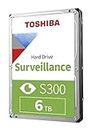 Toshiba HDWT360UZSVAR S300 6TB Surveillance 3.5” Internal Hard Drive – SATA 6 Gb/S 7200 RPM 256MB Cache