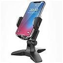 APPS2Car Phone Stand for Desk, Universal Phone Holder Desk, 360° Stable Desk Phone Stand with Adjustable Cradle, Compatible with iPhone, Samsung and other Smart Phones, Black