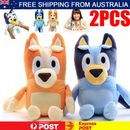 2PCS Bluey & Bingo Plush Doll Cartoon Animal Soft Stuffed Toys Kids Gifts NEW