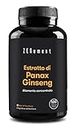 Panax Ginseng Coreano 2375 mg (30% Ginsenosidi) - Testato in laboratorio - 100% Ingredienti naturali, vegano, senza additivi - 120 capsule - made in Barcelona - Zenement