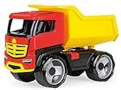 Lena 02143 Sturdy Giant Dump Titan, Giga Trucks, Approx. 51 cm, Large Construction, site Toy Vehicle for Children from 3 Years, Stable, Distinctive