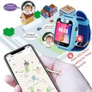 Montre intelligente GPS pour enfants téléphone 1,44 pouces écran tactile avec tracker podomètre lampe de poche