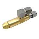 TODVTOO Waste Oil Burner Nozzle Waste Oil Furnace Nozzle Burner Kit Air Siphon Atomizing Nozzle Brass Fuel Full Cone Oil Spray Nozzle (3.5mm)