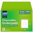 Inspire Super and Ultra Absorbent Disposable Bed Pads (30" X 36"), Ultra Thick, 50 Count | MAX Absorbent with Polymer Incontinence Bed Pads Liner Chucks Pads