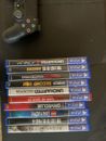 Sony PlayStation 4 500GB Gaming Console W/ Controller, Cords, 10 Games