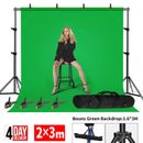 2×3M Backdrop Stand Green Screen KIT Photography Background Professional Studio