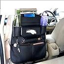 coku Universal Back Seat Car Organizer Multi Pocket Storage with Document, Water, Bottle Tablet and Tissue Holder (Black)