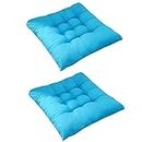 2 Pack Chair Pads Seat Cushion with Ties, Outdoor Indoor Soft Thicken Comfy Seat Pads Cushion Pillow, Dining Room Kitchen Chair Cushions for Home Office Car Patio Furniture Garden Decoration (A1)