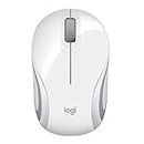 Logitech M187 Ultra Portable Wireless Mouse, 2.4 GHz with USB Receiver, 1000 DPI Optical Tracking, 3-Buttons, PC/Mac/Laptop - White