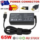 65W Laptop Charger Power Supply Adapter For Lenovo Thinkpad ADLX65NLC2A AU Plug